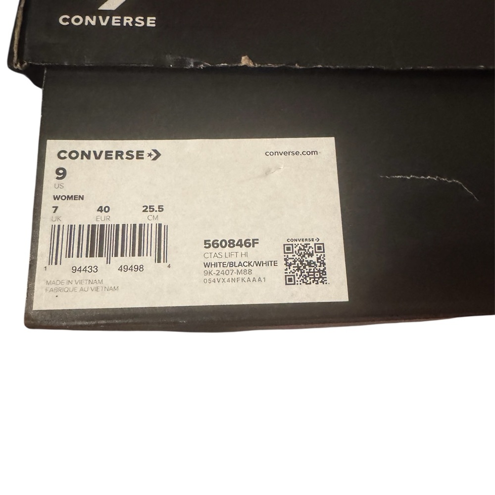Converse Chuck Taylor All Star Lift Platform High Top women’s 9 nib - Picture 6 of 6